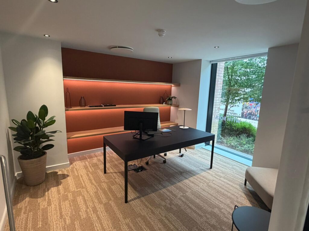 Commercial office space after refurbishment